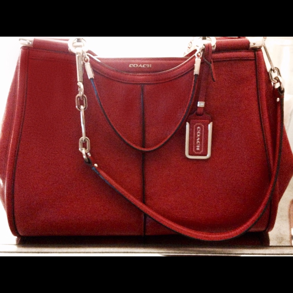 COPY - Coach Madison Caroline leather satchel.